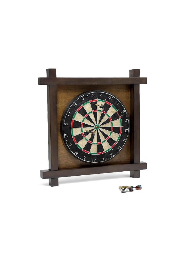 البدر لوحة رمي سهام احترافية بشعيرات مع مواصفات البطولة الرسمية، مجموعة لوحة رمي السهام قابلة للاستخدام مع 6 سهام بطرف معدني، لوحة رمي السهام الداخلية التراثية الكلاسيكية من البادر - Image 1